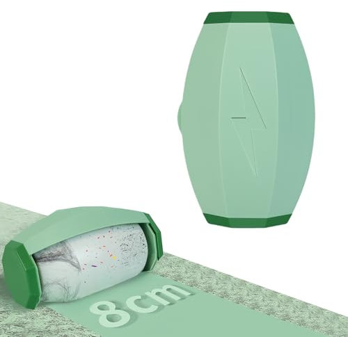 AMFUN 1 Piezas Rodillo quitapelusas Reutilizable Fiohiros, Pegajoso de Pelusa Lavable, Rodillo quitapelusas portátil, Rodillo de Pelusa de Gel para Carpets, Camas, Sofás (Verde
