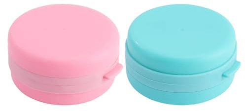 2 cepillos corporales de silicona, accesorios de baño portátiles, fregado corporal, cepillo de ducha exfoliante con caja de jabón con uso de jabón de inodoro, cepillo de limpieza suave con mango