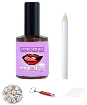 LAKPYN Kit Brillantini Per Denti Tooth Gems Kit, Set Di Gioielli Da Denti con Colla Kit Di Gemma, Fai Da Te Kit Gemma Dentale Fai, Kit Brillantino Dente Brillantino Dente Kit, per Donne E Ragazze