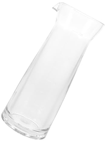 BRIGHTFUFU Decantador de Vino Individual Acrílico Transparente con Medidor Garrafa para Bares Ktv Restaurantes y Servicio de Bebidas