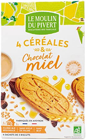 Moulin Du Pivert P'Tit Déj Chocolat Miel Bio 190g