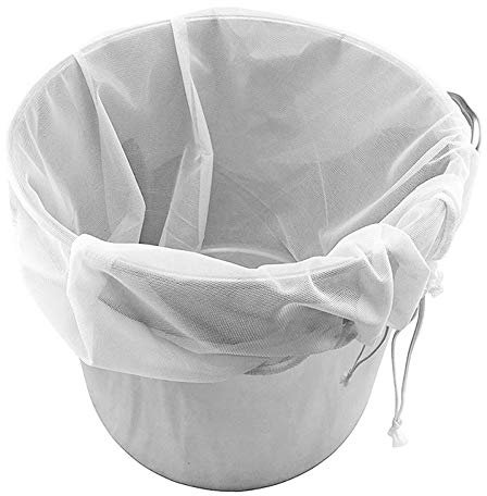 26 inches * 22 inches Drawstring Straining Bag for Straining Home Brew Bag Wine Jam Fruits Nut Milk and Yogurt ，Reusable