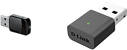 D-Link DWA-171 Nano WLAN-USB Adapter (Wireless AC-Standard, 433 Mbit/s) & DWA-131 WLAN Nano USB-Stick(bis 300 Mbit/s, WPA/WPA2, WPA3 ab Windows 10/OS X 10.14/Linux 4.17)