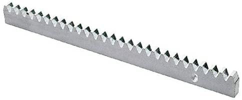 DOJA Industrial | Schiebetor Zahnstange | Modul 4 | 2 Stueck 1 Meter | Verzinkte Zahnschiene Kompatibel mit Motor für Schiebetorantrieb | Zahnrad fuer Elektrisch Schiebetor, Garagentor Antrieb