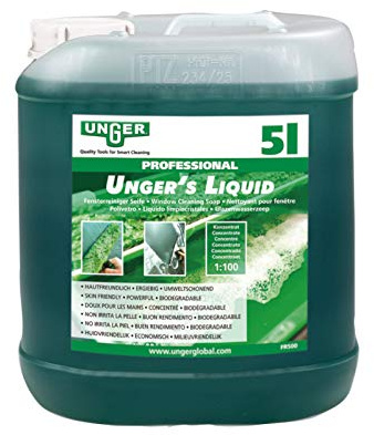 Unger's Liquid 5 Liter Fensterreinigungsmittel Glasreinigungsmittel Fensterputzmittel Glasputzmittel