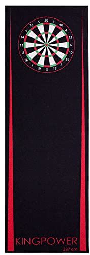 Kingpower Tappetino per Freccette Tappetino per Freccette Tappetino per tornei Accessori per tiri Bersaglio 2 Misure 237 cm 290 cm Diversi Modelli, Design:Design 02 (Rosso 237x80cm)