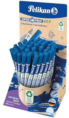 Pelikan SuperPirat Eco - Borrador de tinta (50 unidades, grosor de trazo M, punta múltiple)