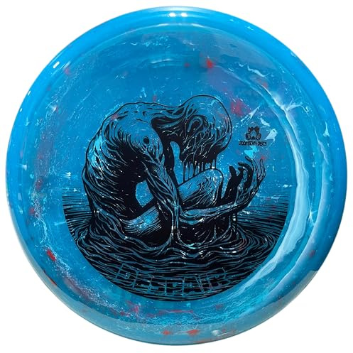 DOOMSDAY DISCS Despair | Straight-Flying Accurate Disc Golf Midrange | Firm Shockwave Plastic (Blue)