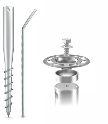 Maxerio NEU 60 cm 2er TILT-Set Schraubfundamente Ø 60 x 2; M12