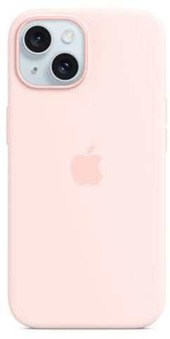 Apple Custodia MagSafe in silicone per iPhone 15 - Rosa confetto ​​​​​​​