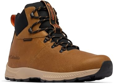 Columbia Mens Landroamer Explorer Waterproof Hiking Boot, Elk/Tangy Orange, 8.5