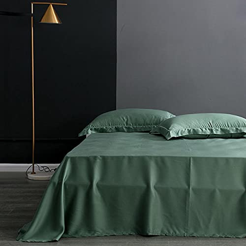 Juego de sábanas de seda de morera 100 % de lujo, color liso, para cama tamaño King, Queen, juego de ropa de cama de seda real, sábanas de seda suave y lisa para textiles para el hogar, azul Tiffany