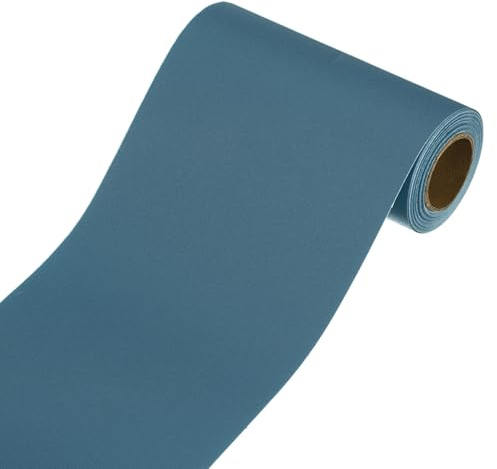 sourcing map Borde de papel pintado, bordes de papel tapiz para despegar y pegar, 3.9 x 196 pulgadas, cinta autoadhesiva para marco de espejo, para decoración de cocinas, dormitorios, baños, azul