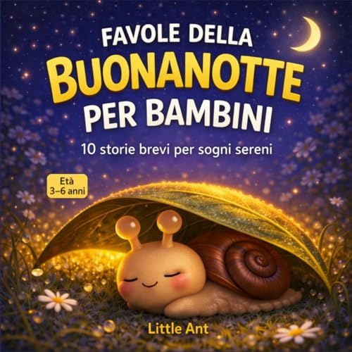Favole della Buonanotte per Bambini: 10 Storie Brevi per Sogni Sereni