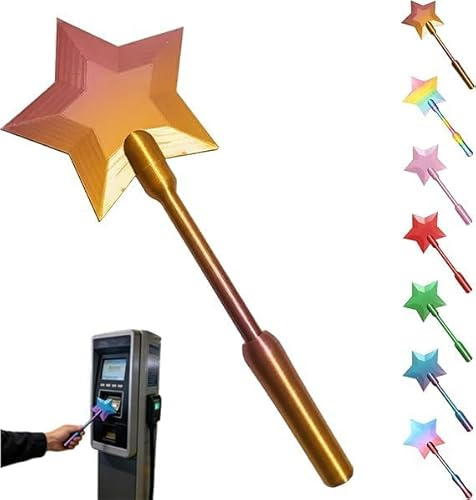 Generico Bacchetta Magica a Forma di Carta di Credito, Stampata in 3D, Porta Carte Senza Contatto per Bancomat – Simpatico Accessorio per Bambini e Adulti, Perfetto per Feste, Scuola o Uso Quotidiano