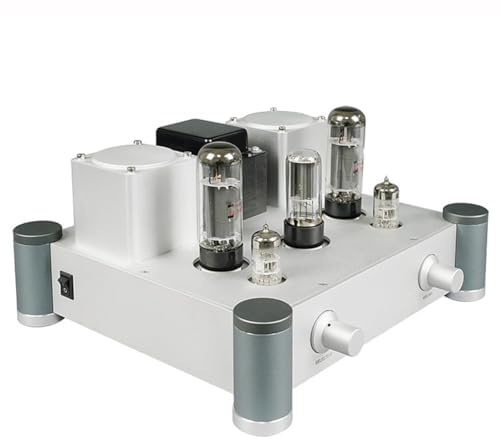 Rörförstärkare för ljud, enkelsidiga HiFi-stereorörförstärkare, 10W*2 audiofileffekt, skal helt i aluminiumlegering för hemmaljud och utomhushögtalare