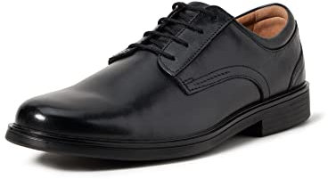Clarks Herren Un Aldric Lace Derbys, Schwarzes Leder, 44.5 EU