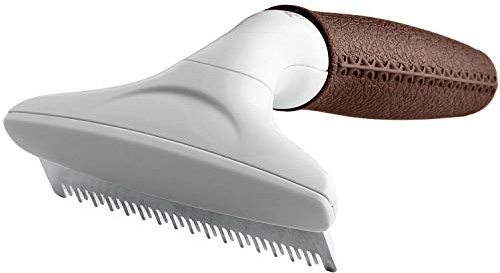 HUNTER SPA Trimmstriegel mit Spezialklinge, für mittel- bis langhaarige Hunde und Pferde, 17,5 x 9,5 cm, L