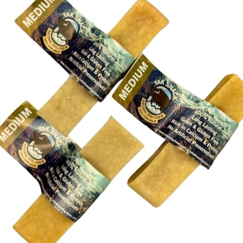 Yak Snack Medium Pack of 3 Cheese Chew for Dogs
