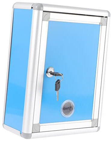 DOITOOL Cassetta Suggerimenti Da Parete Di Commento Di Beneficenza Cassetta Postale Appendere Al Muro Custodia Per Cassetta Postale Lega Di Alluminio Ufficio Contenitore