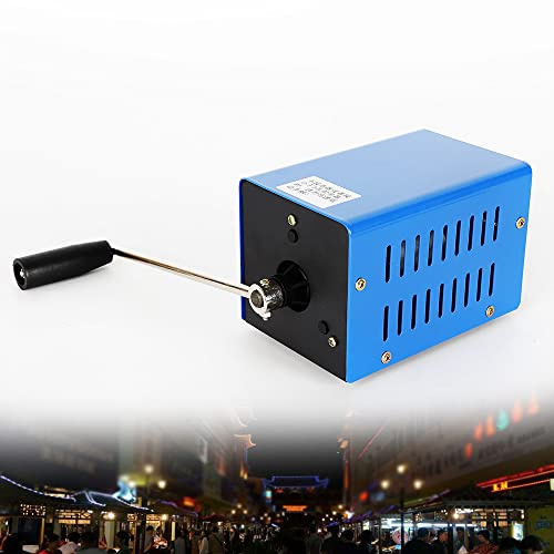 Handvev generator, bärbar mobil nödgenerator, USB-laddning nöddynamotor 12/15V generator