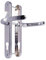 TSS UPVC Door Handles Lever/Lever 92mm PZ (Centres) 210mm Screw to ScrewBackplate 242mm X 34mm UPVC Door Handle External Door Handle White Replacement UPVC Door Handles (Polished Chrome)