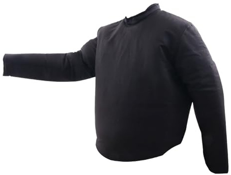 RJPzidK Fencing Coaching Canvas Long Sleeve Jacket Fencing Jacket Fencing Training Protective Suit(M)