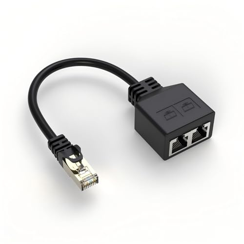 Ouitble RJ45-splitter adapter 1 till 2 Ethernet-splitter kablar adapter för hemmakontor