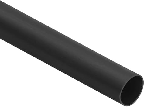 QUARKZMAN 16.4 Ft Tubo Termoretraibile Rapporto 2:1, 0.71 ID Tubo Termoretraibile per Cavi, Guaina Impermeabile con Adesivo per Sigillatura Cavi, Nero