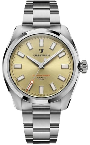 Cestrian Master Series V3 40mm Automatic Men’s Watch – 316L Stainless Steel Case & Bracelet, 200m Water Resistant
