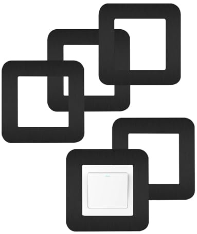 5 PCS Light Switch Surround, Socket Surround, Inner Diameter 86mm Light Switch Finger Plate for Home Decoration Fingerprint Protection