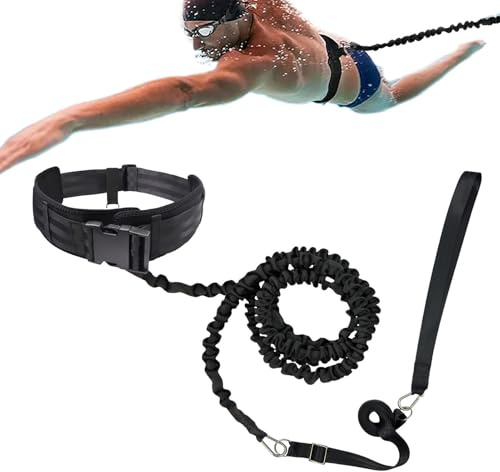 Motståndsband för simning,Justerbart midjeband för vattenträning | Simbälte vuxna,För Män, Kvinnor, Vuxna, Ungdomar Och Tonåringar, Vattensporter, Tävlingsinriktad Fitness Och