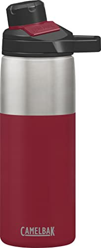 CAMELBAK Unisex Adult Chute Mag Vacuum Stainless Cardinal Bottle - 600 Red, 20 oz.