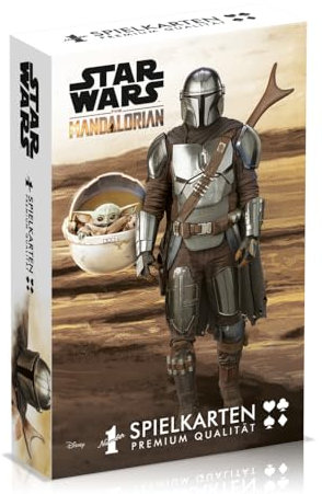 Winning Moves - Number 1 Spielkarten - The Mandalorian Baby Yoda - Star Wars Fanartikel - Alter 6+ - Deutsch, Keine