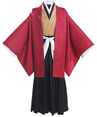 Lixinya Disfraz de anime cosplay, unisex, kimono, uniforme, traje de Halloween, carnaval, talla S