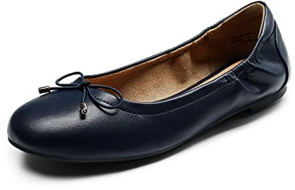 DREAM PAIRS Scarpe Basse da Balletto morbide e Confortevoli con Punta a Punta da Donna,Size 36,Marina Militare,SDFA2310W-E