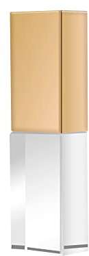 USB Flash Drive128GB 2.0 Flash Memory with Blue Light Crystal Glass Fashionable Crystal Stone Cute Small Compact Portable Waterproof Dustproof Memory Stick USB Pendrive Rectangle Shape Gold