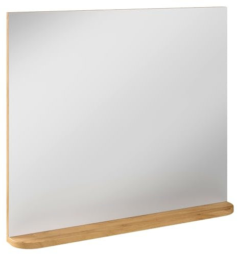 Home4You Garderobenspiegel - 72 x 82 cm - Akazie teilmassiv - mit 1 Ablage