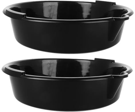 GLEAVI 2stücke Ölauffangwanne Aus Kunststoff Mit Öltrichterwanne Ölablass-spritzschutzmatte Für Autos Motorräder Traktoren Rasenmäher Und Kühlschrank-auffangwanne