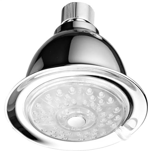 Pommeau de douche avec lumières LED | Pommeau de douche de salle de bain à changement de couleur – Pommeau de douche haute pression avec LED changeant de couleur en fonction de la température de l'eau