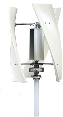 HUIZHITENGDA 3000W vertikaler Noise Wind -Turbinengenerator -Kit, 12 V 24 V 48 V Windkraftanlage 3 Blades Windmühlengenerator Kit mit Controller für Familien und Camping geeignet,48V