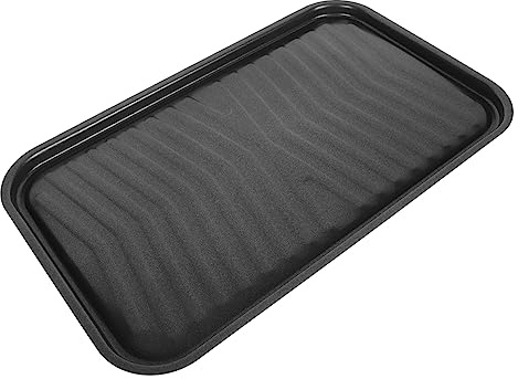 GALPADA Poêle à Griller Antiadhésive Moyenne 40x24,5 Cm En Fonte Revêtement Non Collant Pour Barbecue Portable Et Cuisson Poisson Multifonction