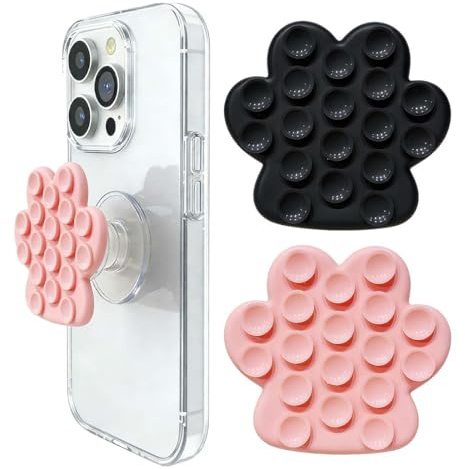 LAKJUOZ 2 Pcs Impugnatura Smartphone, Accessori Smartphone Anello Telefono Supporto Dita Cellulare, Graziosi Porta Airbag Per Cellulare Con Zampa Di Gatto Maniglia, Airbag Phone Supporto
