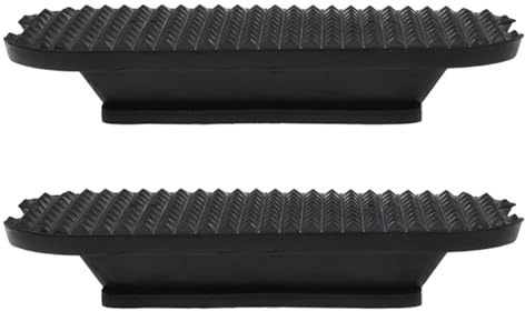 APGLSXY 1 par de almohadillas de estribos de tracción mejorada con textura antideslizante para una conducción segura en almohadillas de 120 mm de absorción de impactos