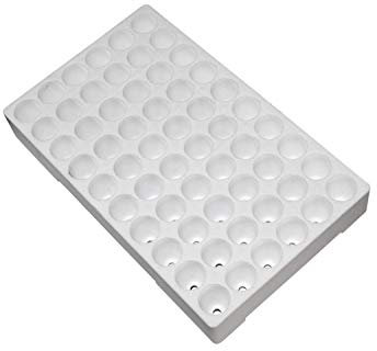 Millstore Seminiere Vassoi in Polistirolo Bianco per la Semina delle Piante da Orto e Fiori (60 Fori)