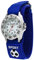 Pacific Time Kinder Armbanduhr Jungen Sport Fußball Klettarmband blau analog Quarz 87193