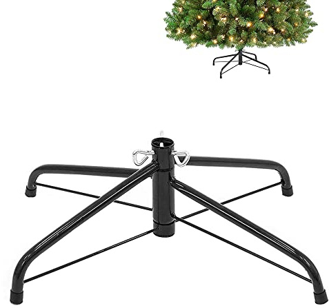 Christmas Tree Stand for Artificial Tree Folding Stand, Replacement Xmas Tree Stand Base for 4 Ft to 7.5 Ft Artificial Trees,Fits 0.5-1.25 Inch Tree Pole