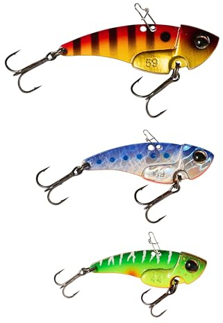 Berkley Power Blade fiskedrag i metall 3-pack – perfekt för bete sportfiskare som fiskar efter abborre, gädda, zander, knubb, öring och mer – ett finessbete utformat för att ta med bett