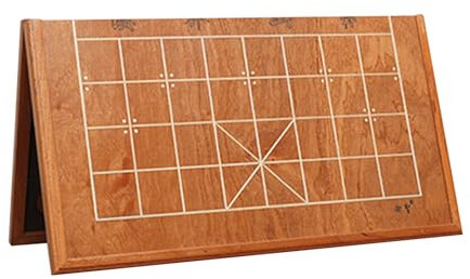 Faltbares Schachbrett Professionelles Schachbrett MDF Tragbares Xiangqi-Brett Reisebrettspiele(30.8 x 28.1 x 1.3in)
