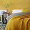 URBANARA Anadia Tagesdecke 180x200 cm I 100% Baumwolle (BCI) Made in Portugal Weich & Atmungsaktiv I Sofa & Bett-Überwurf Couchdecke Wohndecke Kuscheldecke Plaid Bedspread Oeko Tex 100 I Senfgelb